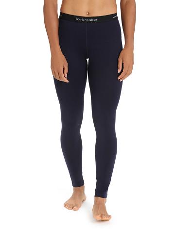 Midnight Navy Icebreaker Merino 260 Tech Thermal Women's Leggings | AU 1552BEXC